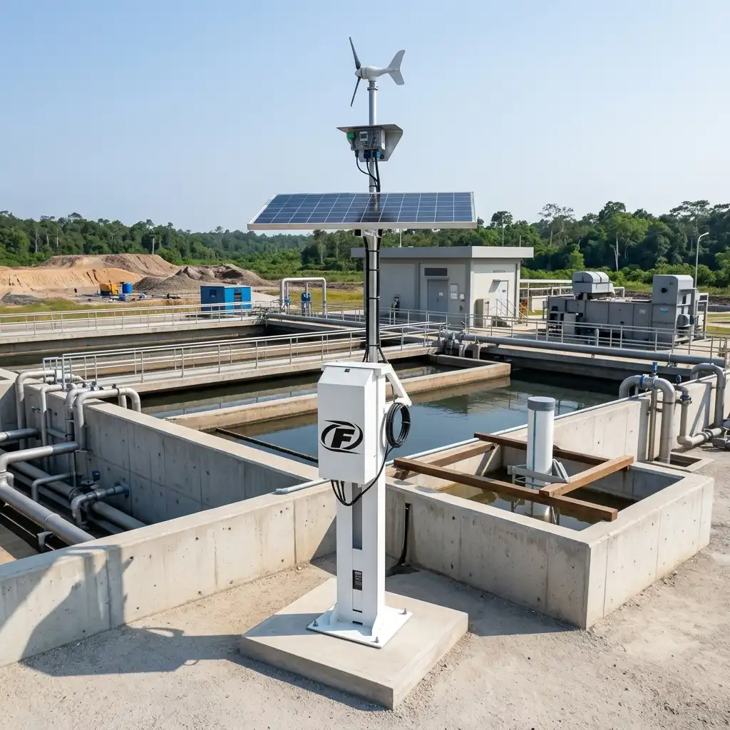 Ilustrasi pencemaran air sungai memicu sanksi pidana berat dan penutupan paksa operasional pabrik. Pelajari bagaimana Sensor SPARING Industri menjamin kepatuhan regulasi lingkungan hidup seketika.