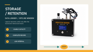 Data Logger Storage Does Not Have a Fixed Duration
