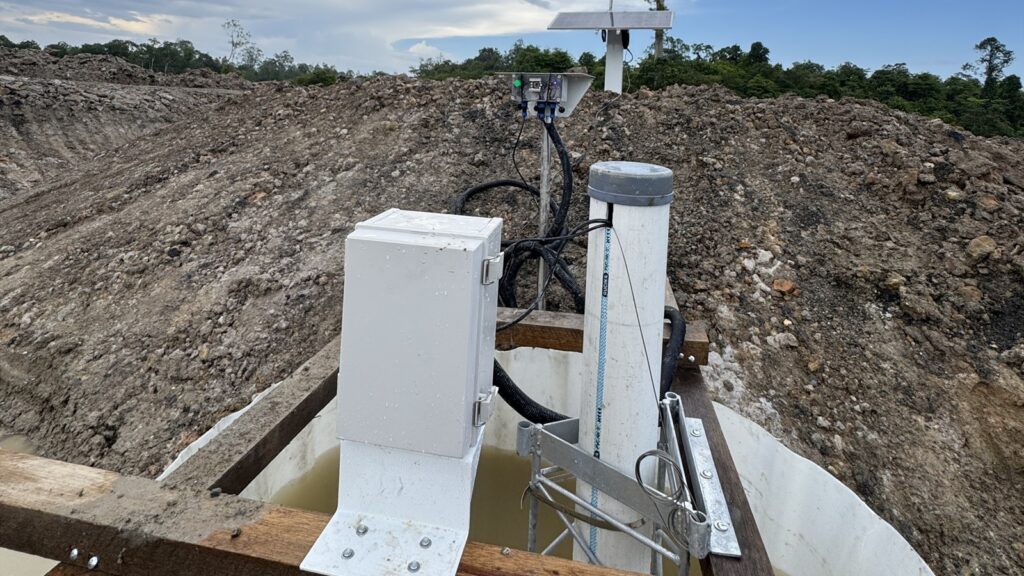 SPARING unit and sensors installed beside a wastewater monitoring channel